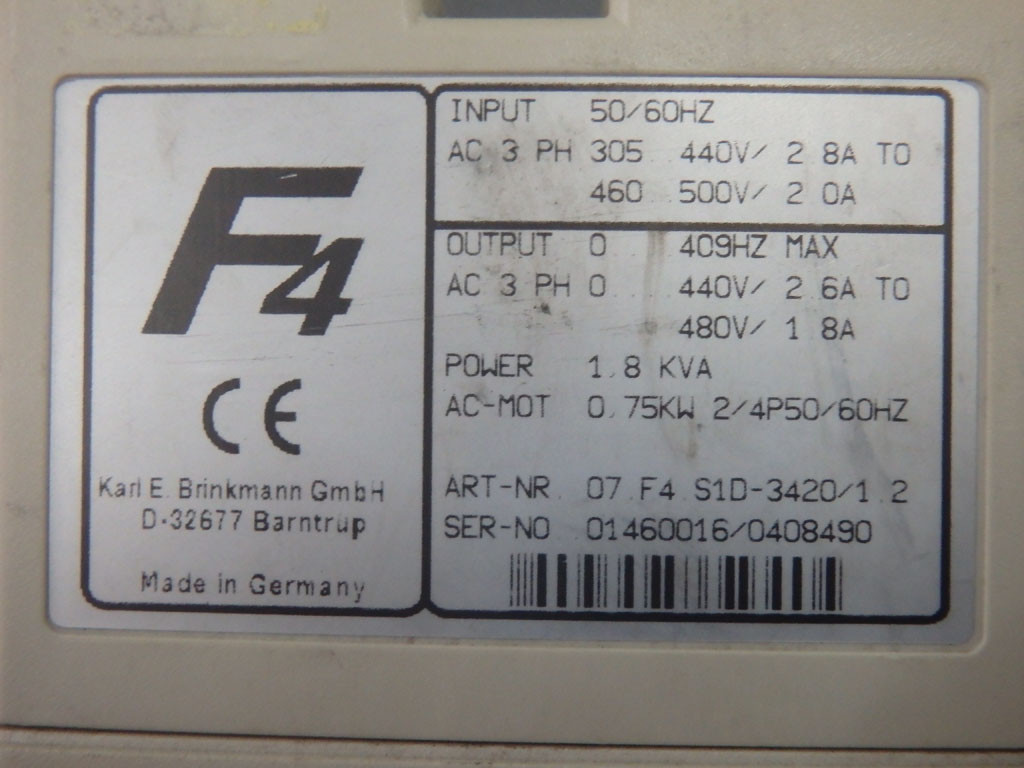 KEB 07F4S1D-3420/1.2