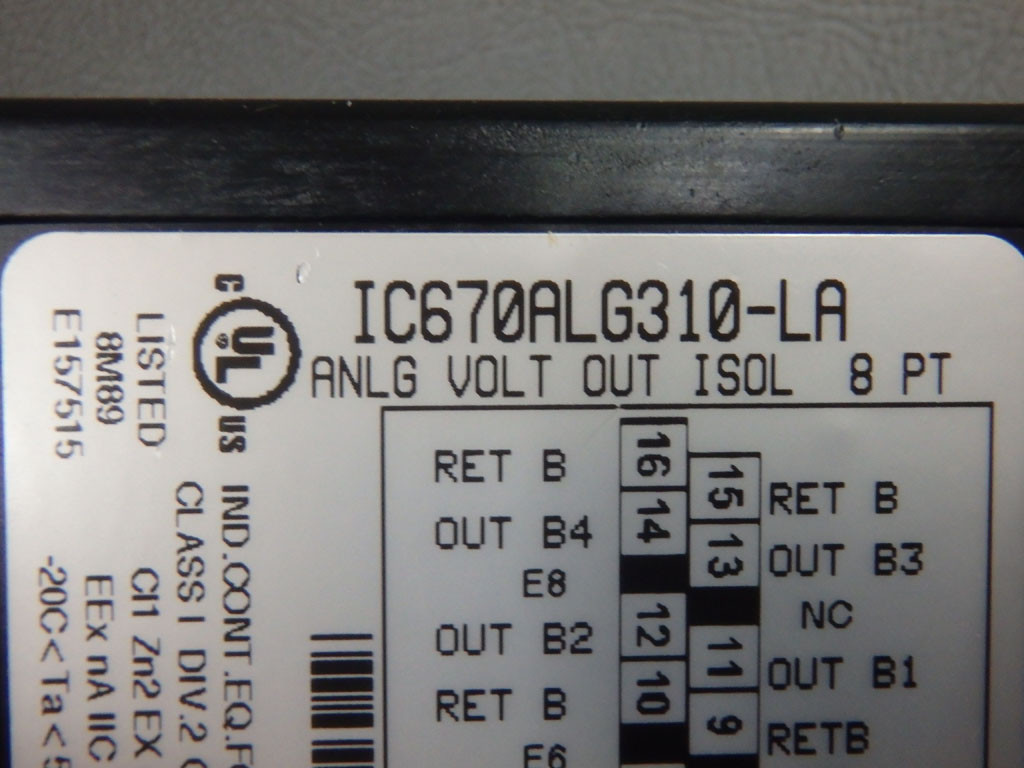 GE FANUC IC670ALG310