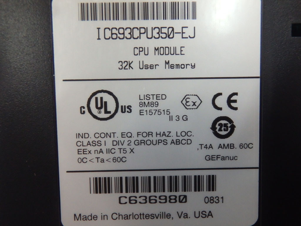 GE FANUC  IC693CPU350-EJ