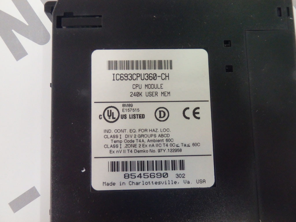 GE FANUC IC693CPU360-DK