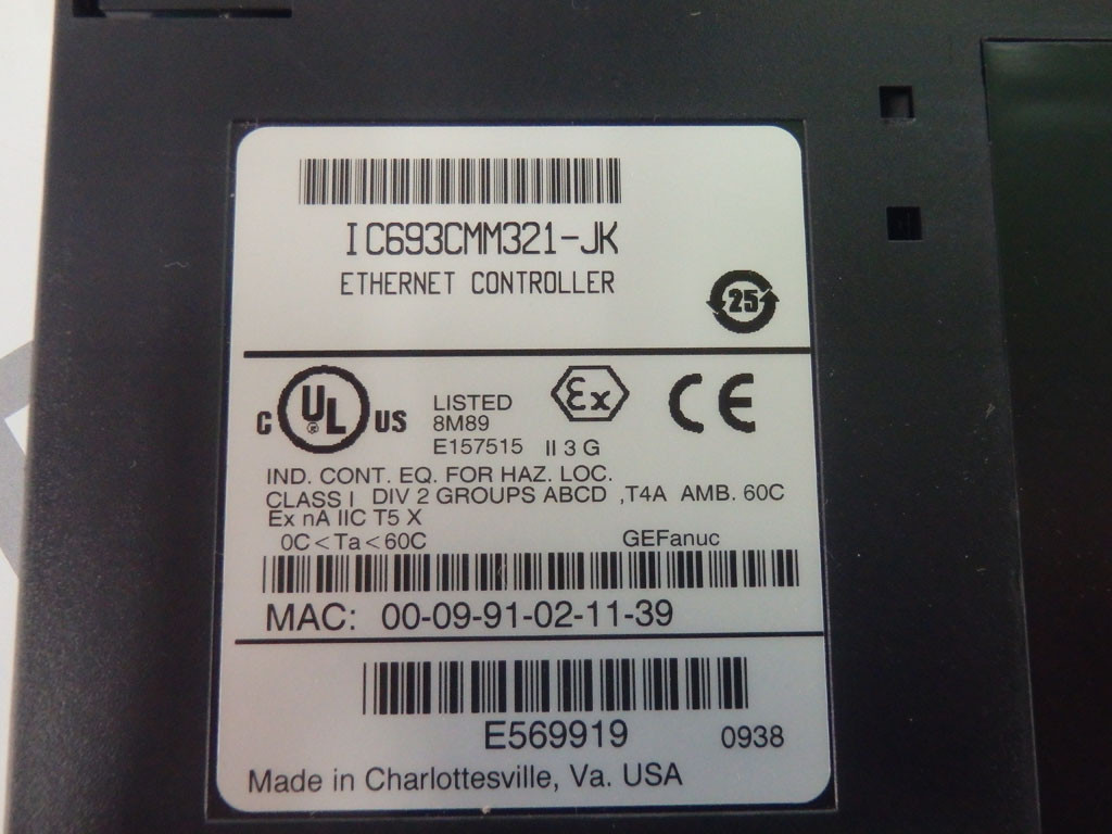 GE FANUC IC693CMM321