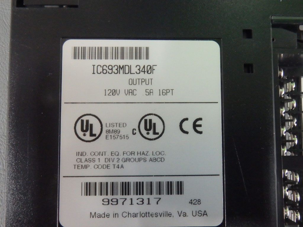 GE FANUC IC693MDL340