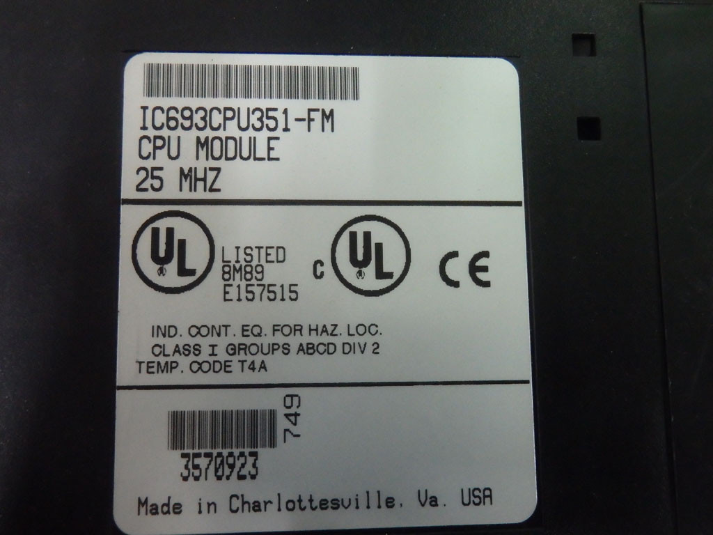 GE FANUC IC693CPU351-FM