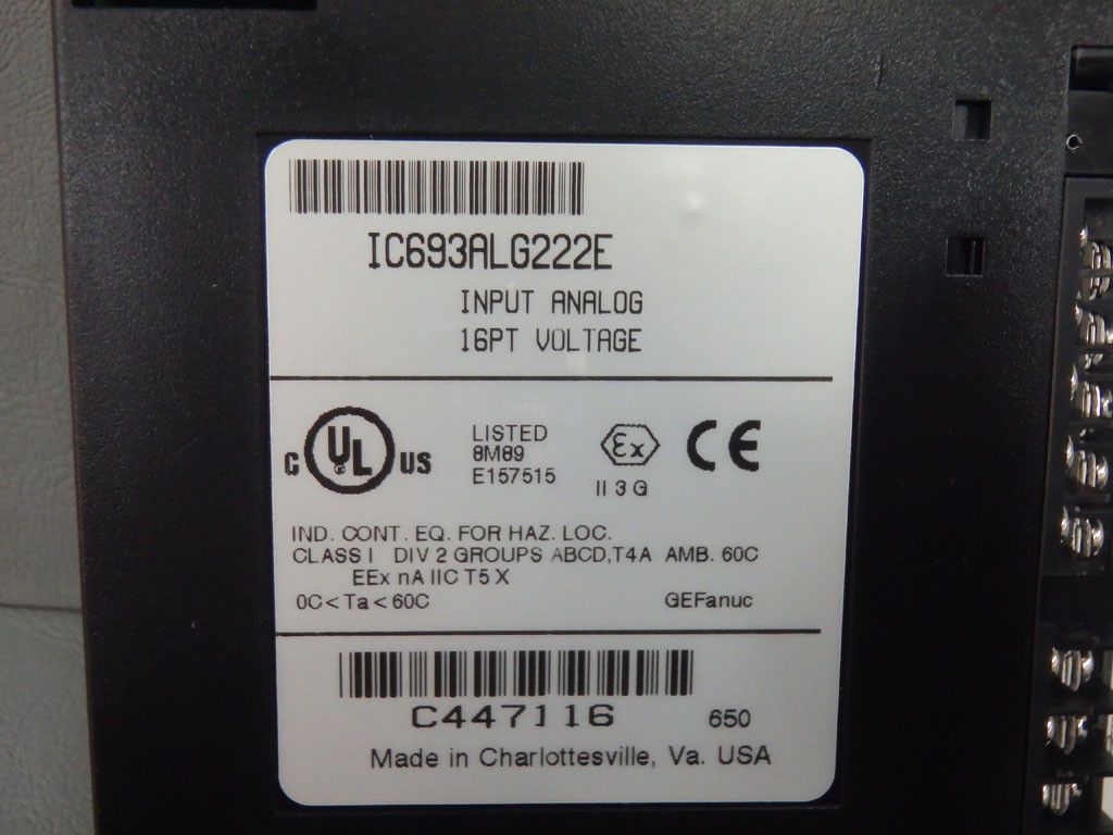 GE FANUC IC693ALG222