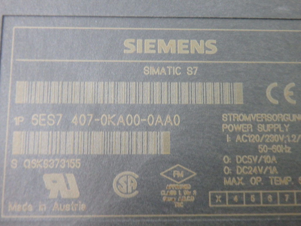 SIEMENS 6ES7407-0KA00-0AA0