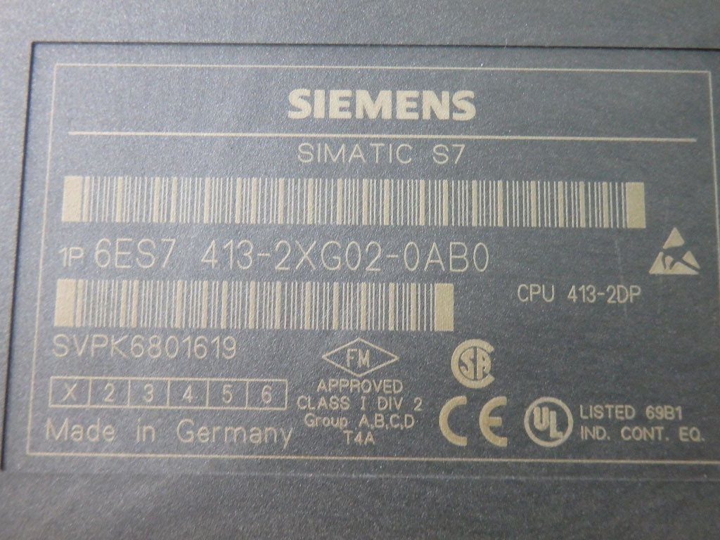 SIEMENS 6ES7413-2XG02-0AB0