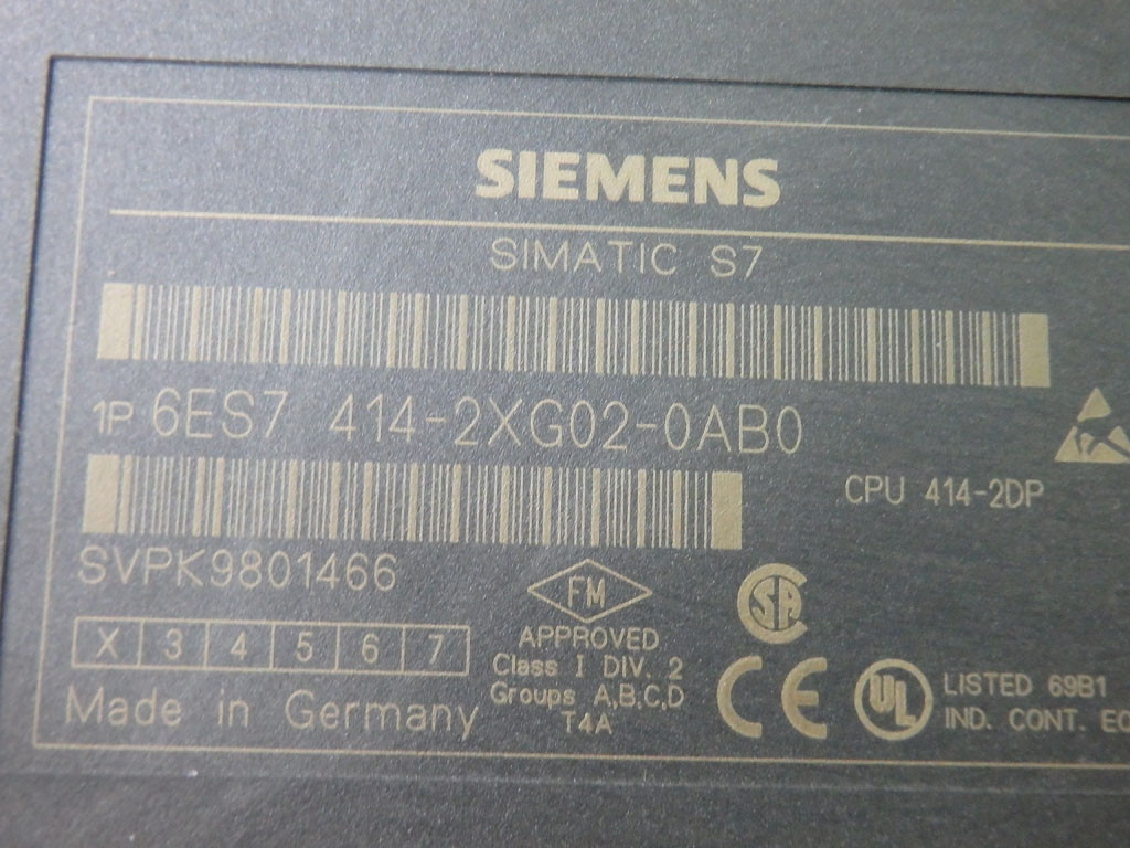 SIEMENS 6ES7414-2XG02-0AB0
