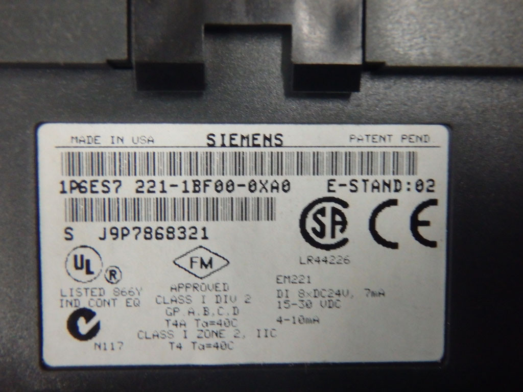 SIEMENS 6ES7221-1BF00-0XA0