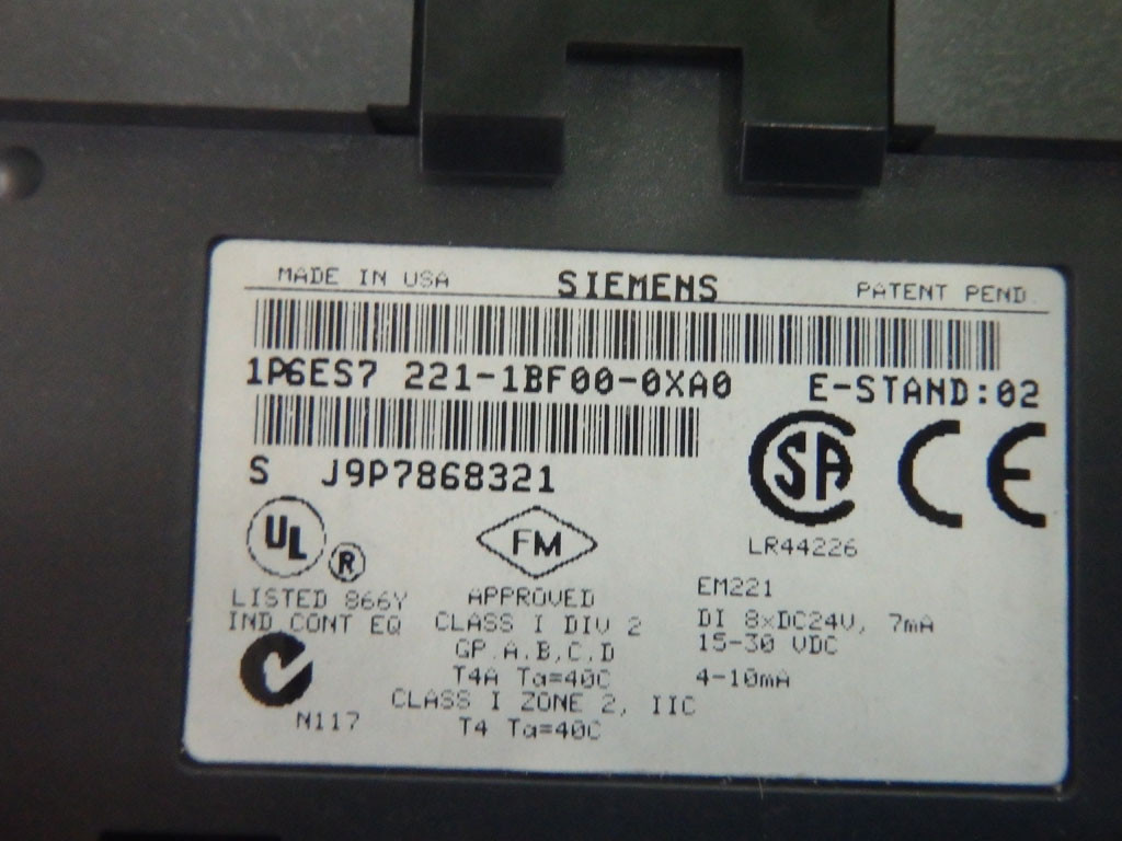 SIEMENS 6ES7221-1BF00-0XA0