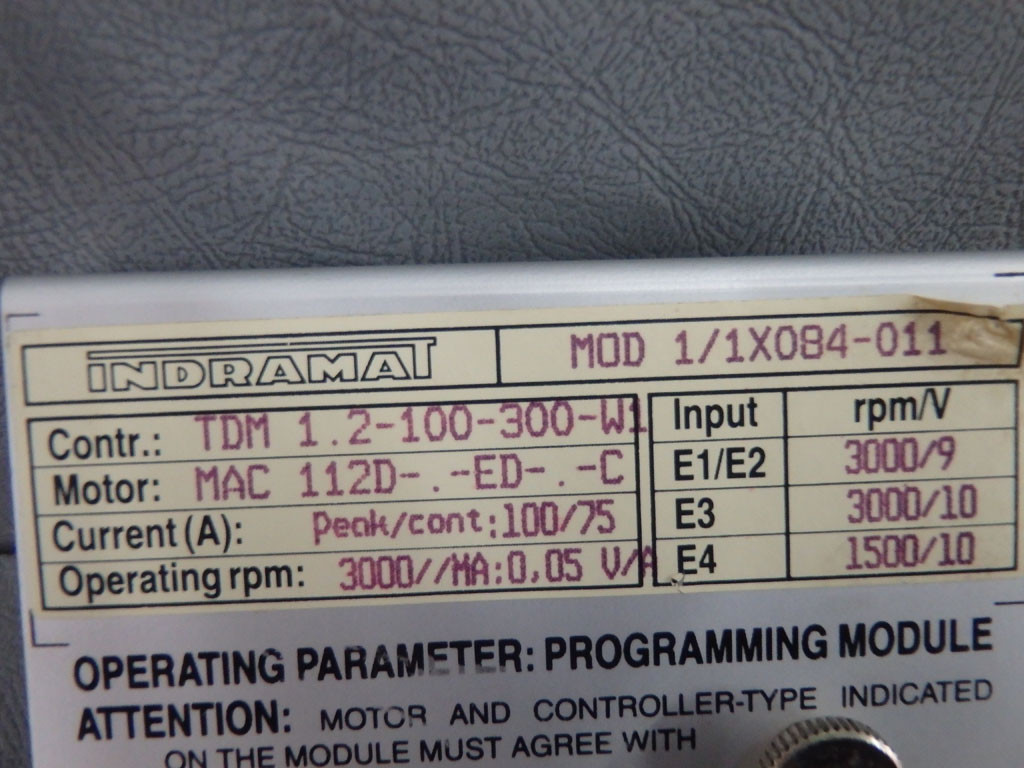 INDRAMAT MOD1/1X084-011