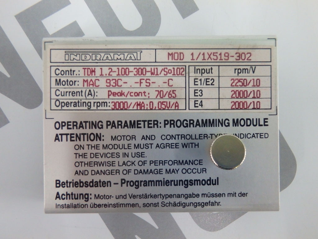 INDRAMAT MOD1/1X519-302