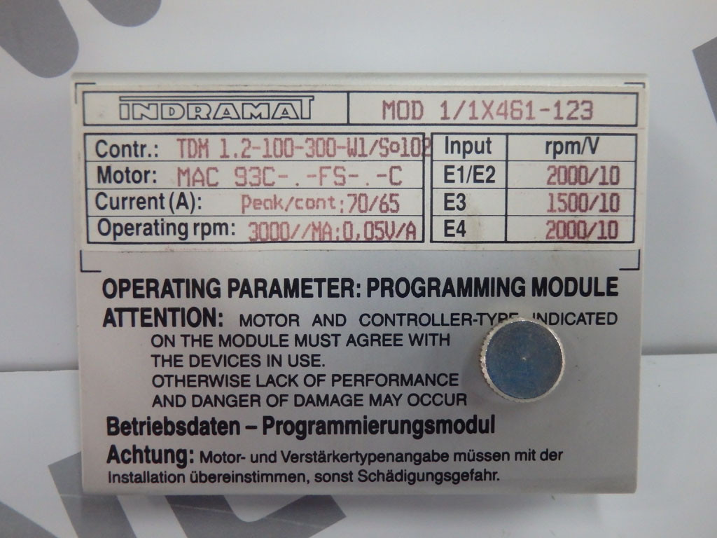 INDRAMAT MOD1/1X461-123