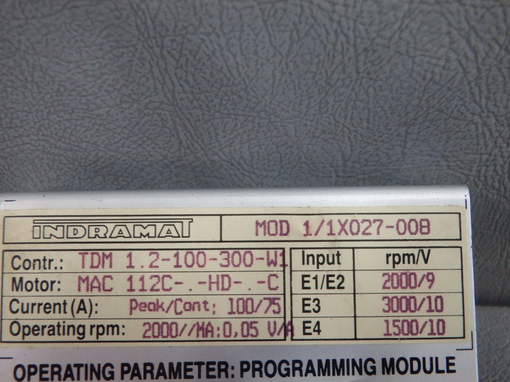 INDRAMAT MOD1/1X027-008