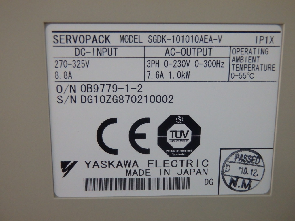 YASKAWA SGDK-101010AEA-V
