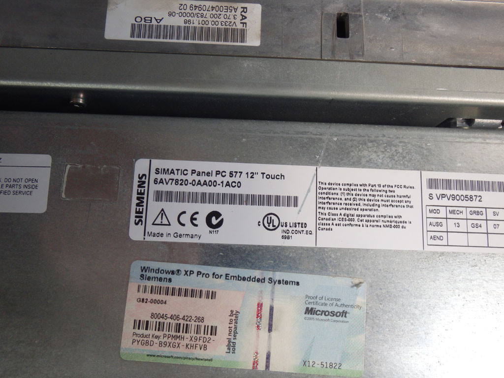 SIEMENS 6AV7820-0AA00-1AC0