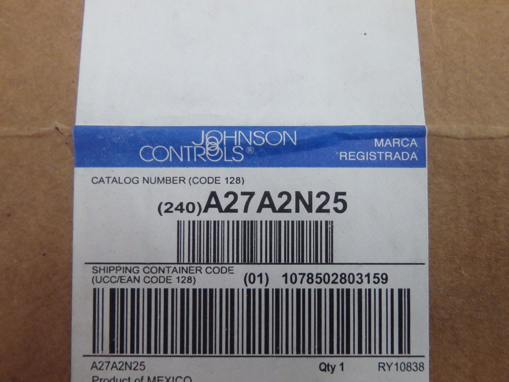 JOHNSON CONTROLS A27A2N25
