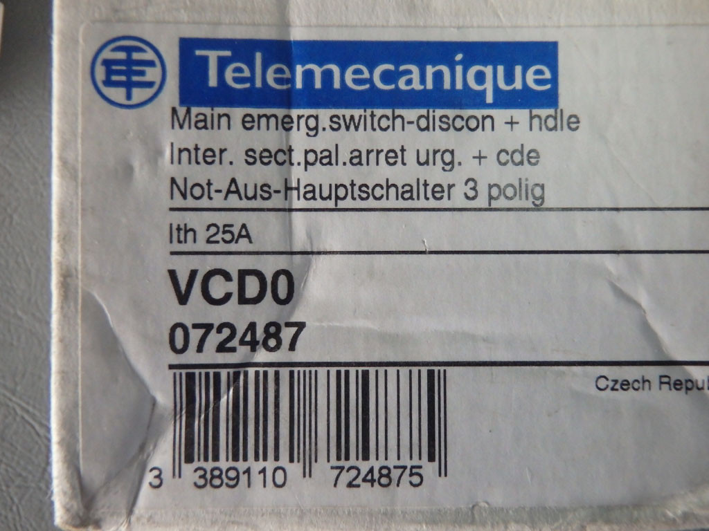 TÉLÉMÉCANIQUE  072487