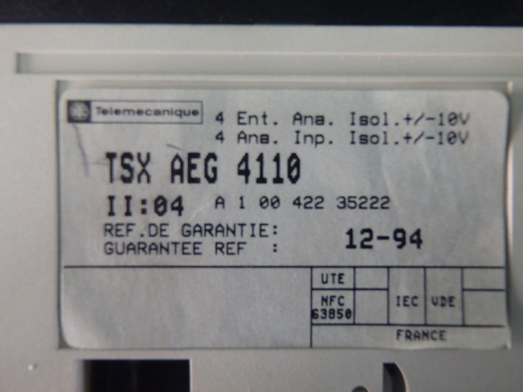 TÉLÉMÉCANIQUE  TSXAEG4110