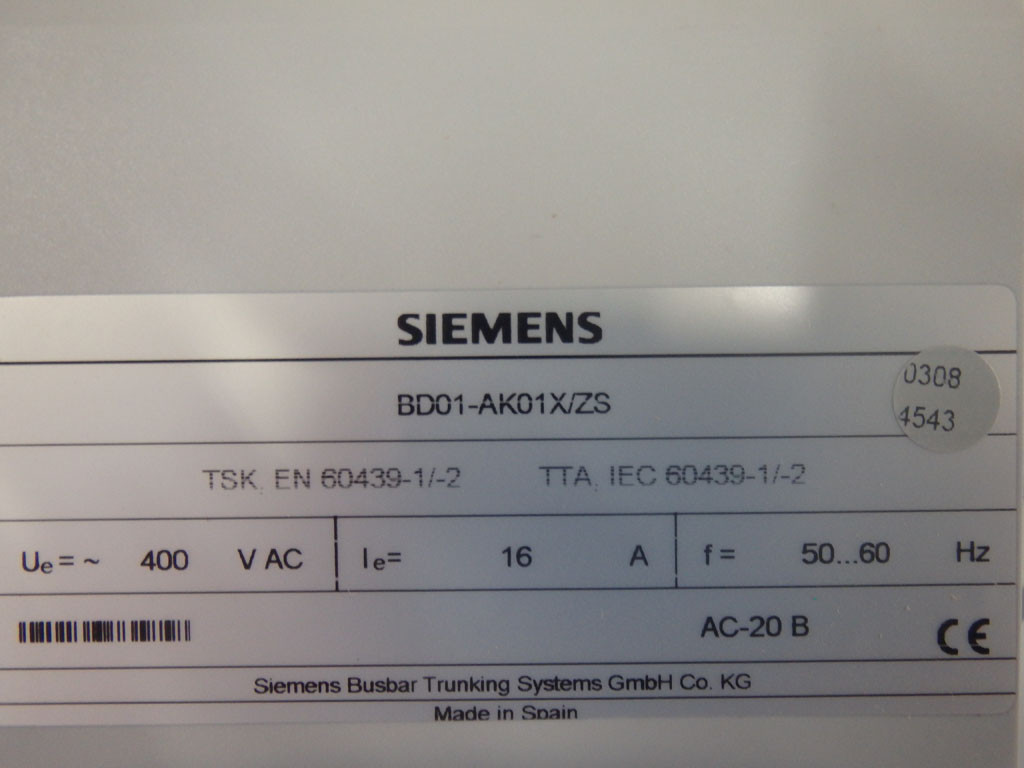 SIEMENS BD01-AK01X/ZS