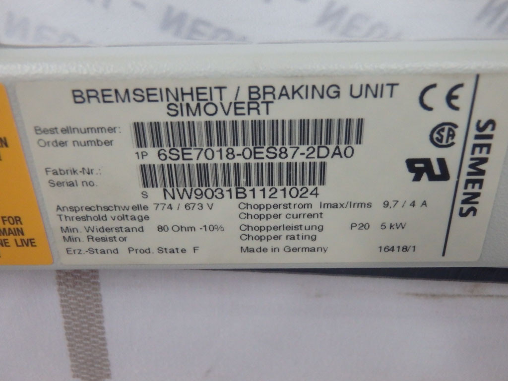 SIEMENS 6SE7018-0ES87-2DA0