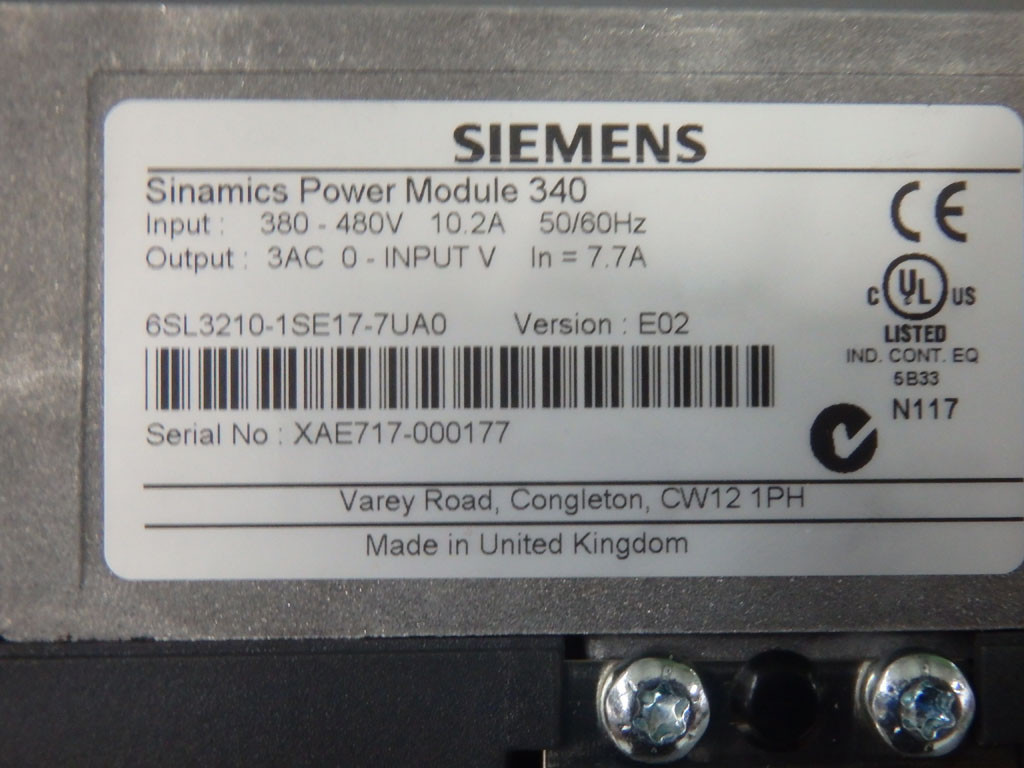 SIEMENS 6SL3210-1SE17-7UA0