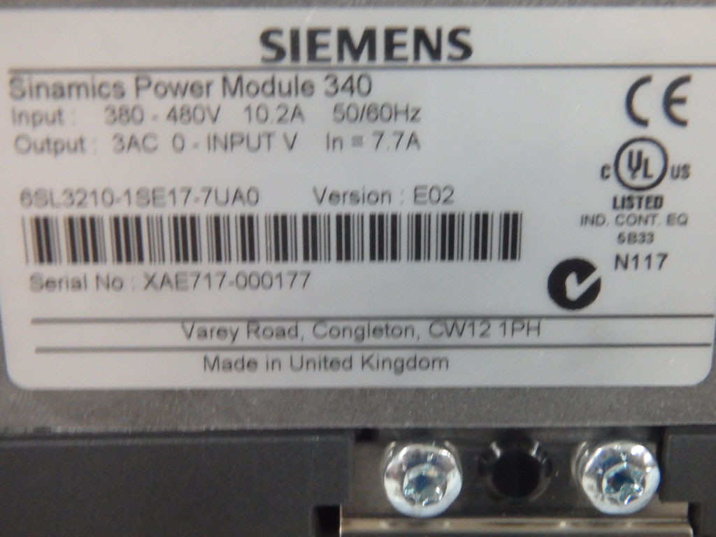 SIEMENS 6SL3210-1SE17-7UA0
