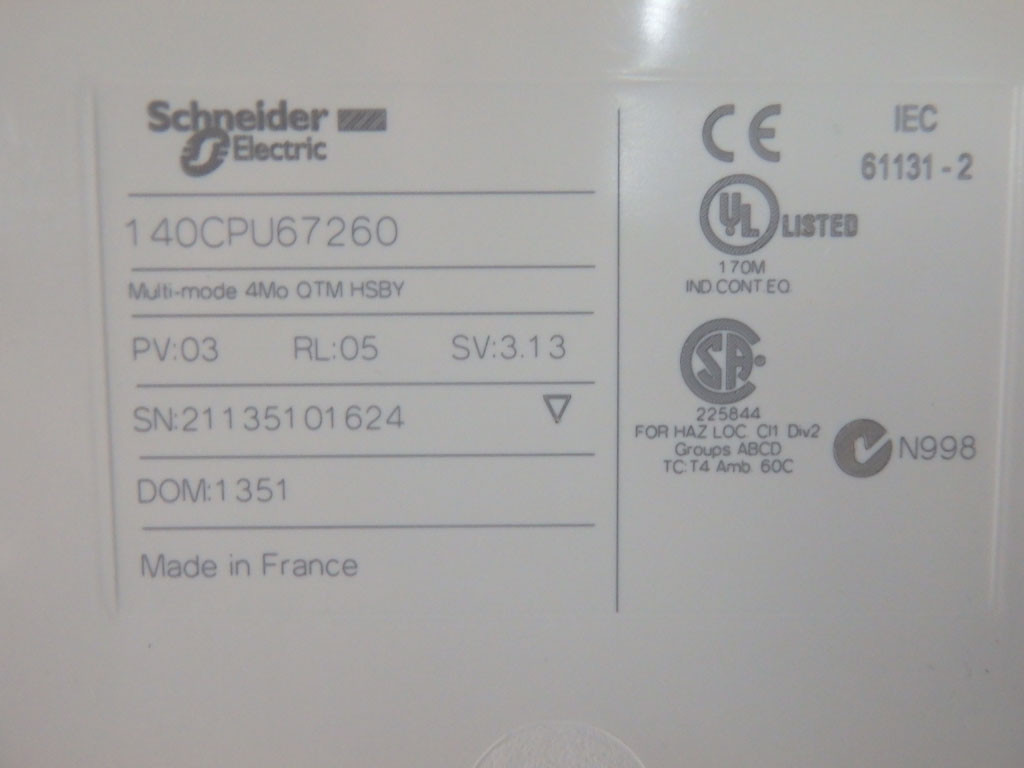 SCHNEIDER  140CPU67260