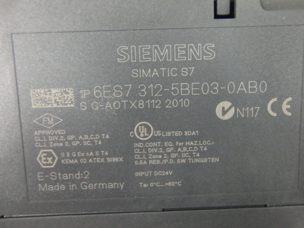 SIEMENS 6ES7312-5BE03-0AB0