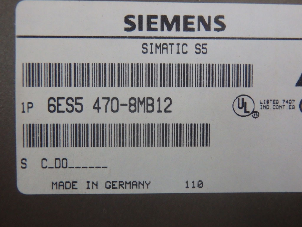 SIEMENS 6ES5470-8MB12
