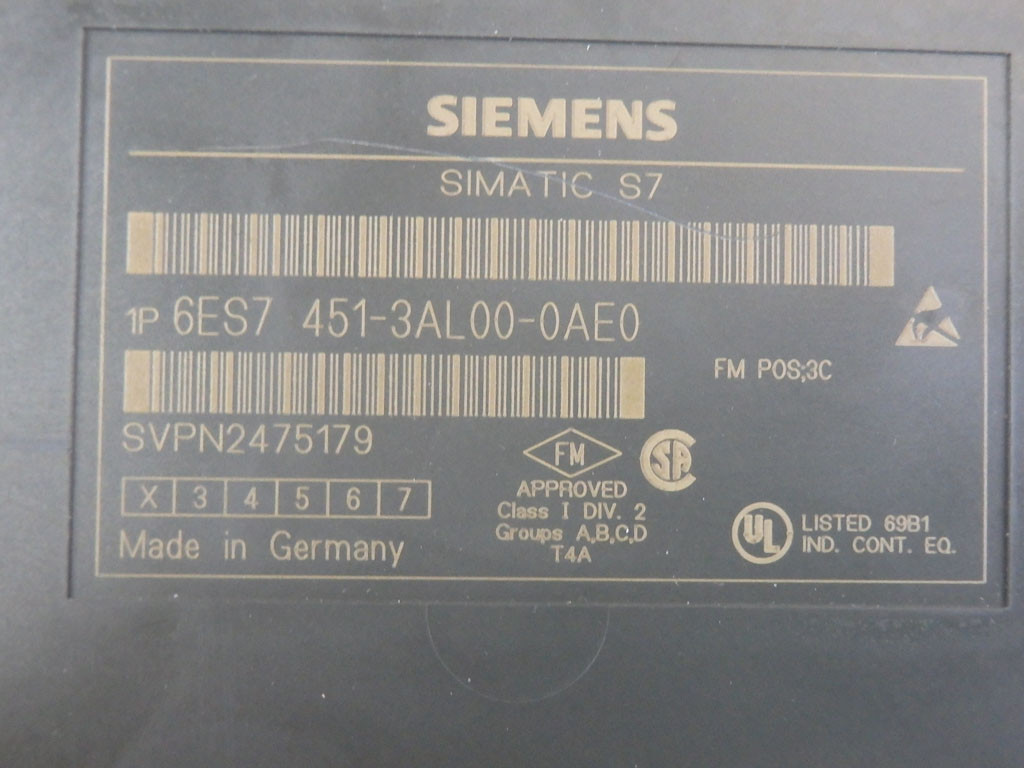SIEMENS 6ES7451-3AL00-0AE0