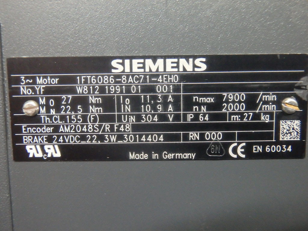 SIEMENS 1FT6086-8AC71-4EH0