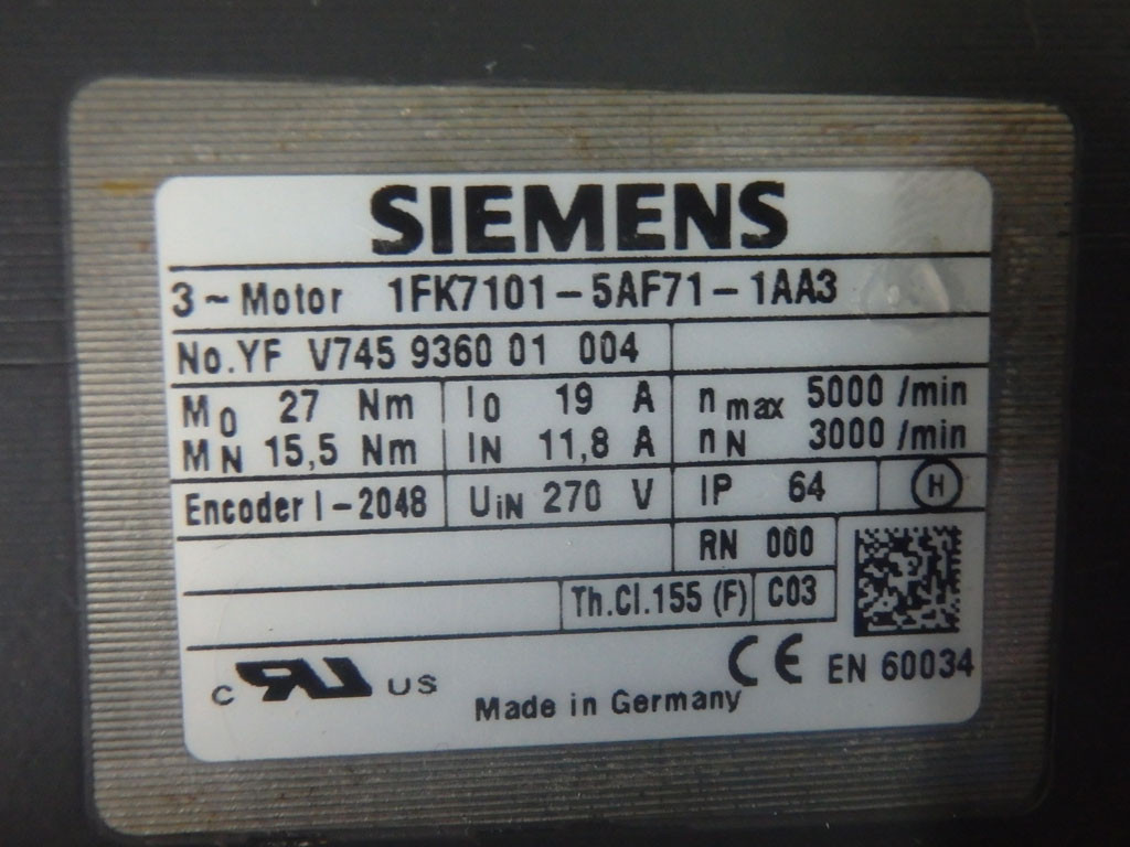 SIEMENS 1FK7101-5AF71-1AA3