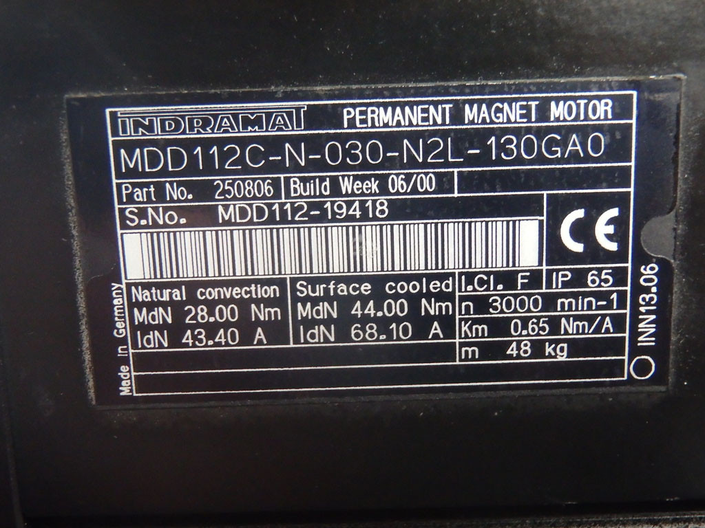 INDRAMAT MDD112C-N-030-N2L-130GA0