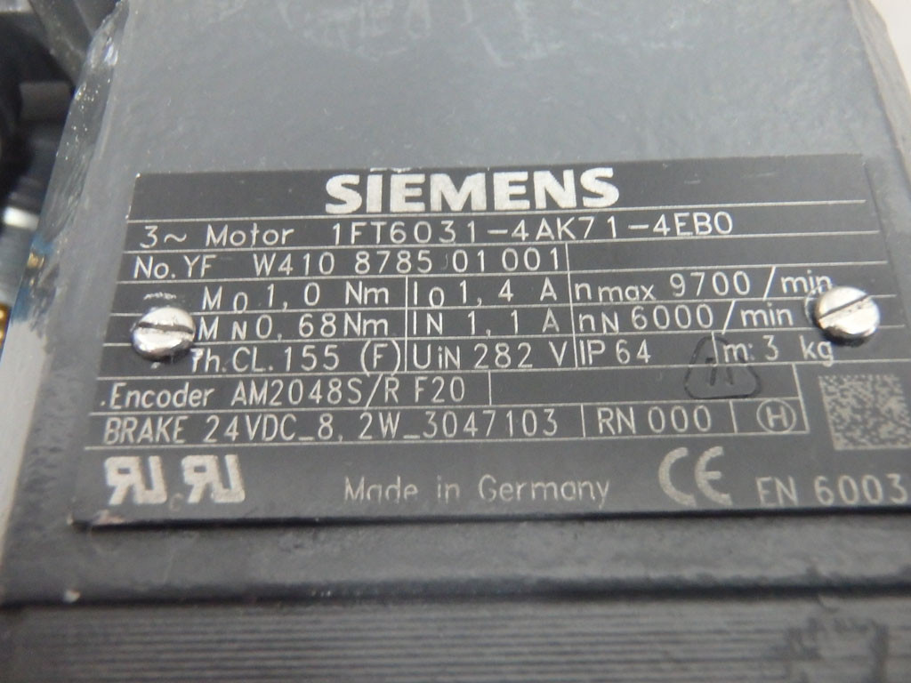 SIEMENS 1FT6031-4AK71-4EB0