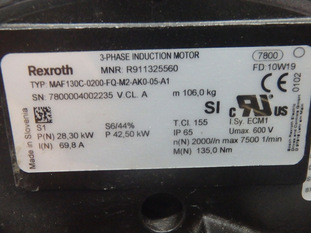 REXROTH MAF130C-0200-FQ-M2-AK0-05-A1