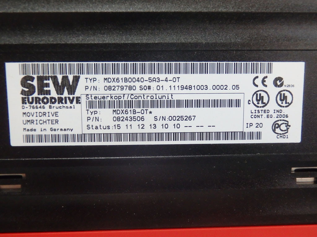 SEW-EURODRIVE MDX61B0040-5A3-4-0T