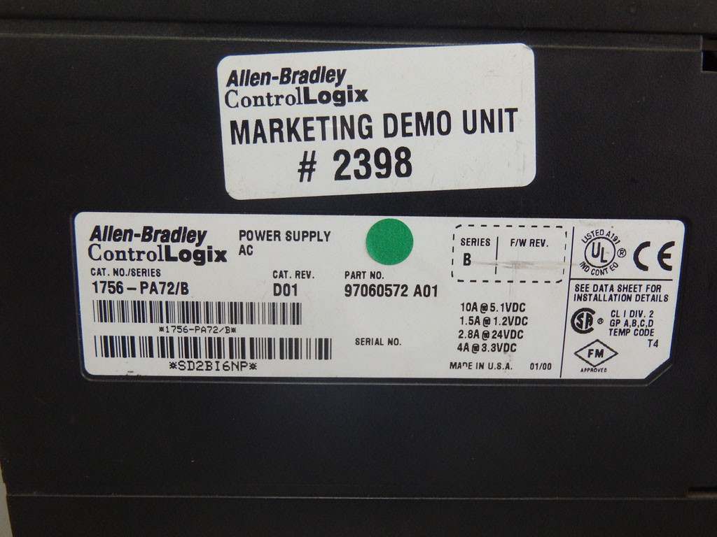 ALLEN-BRADLEY 1756-PA72/B