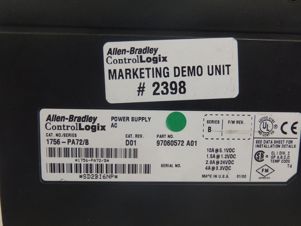 ALLEN-BRADLEY 1756-PA72/B