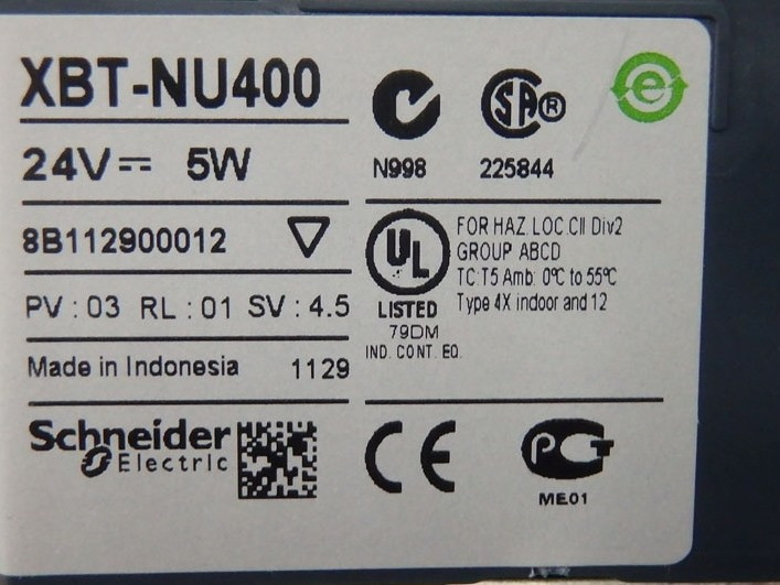 SCHNEIDER  XBT-NU400