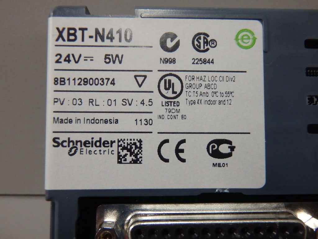 SCHNEIDER  XBT-N410