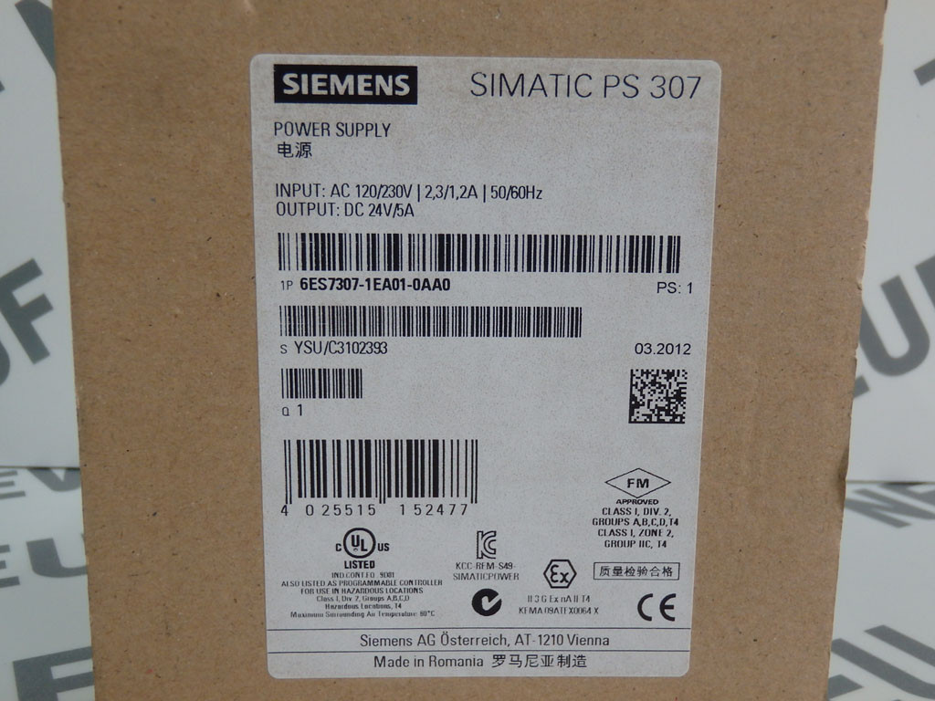 SIEMENS 6ES7307-1EA01-0AA0
