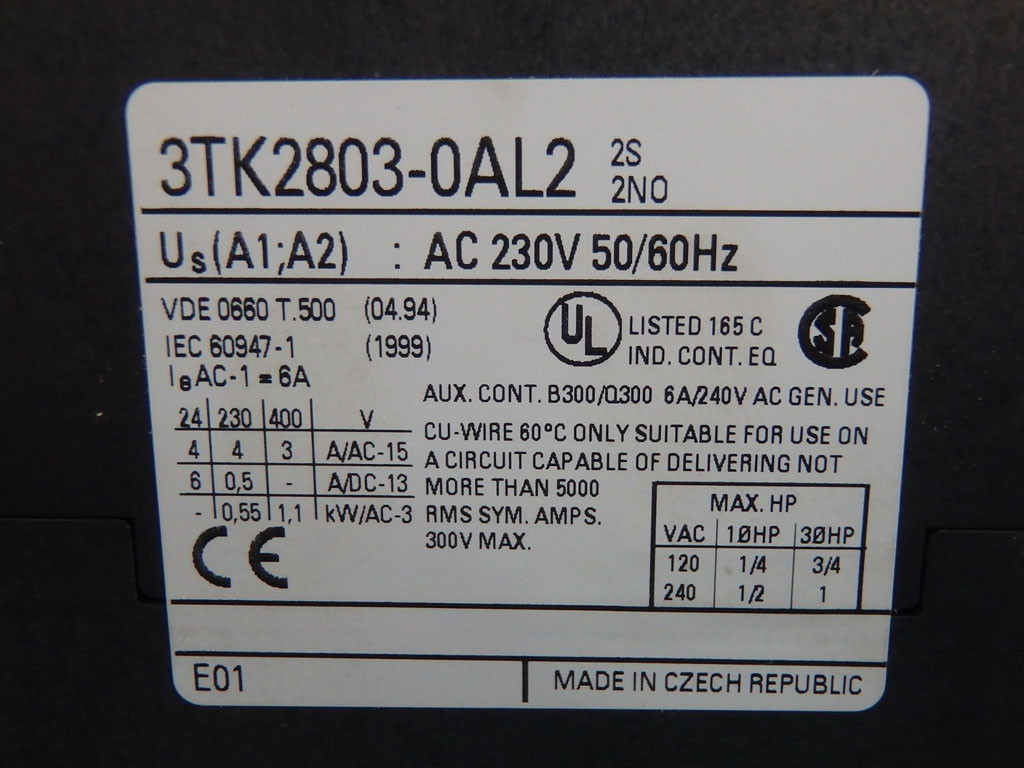 SIEMENS 3TK2803-0AL2