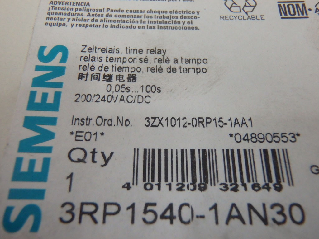 SIEMENS 3RP1540-1AN30