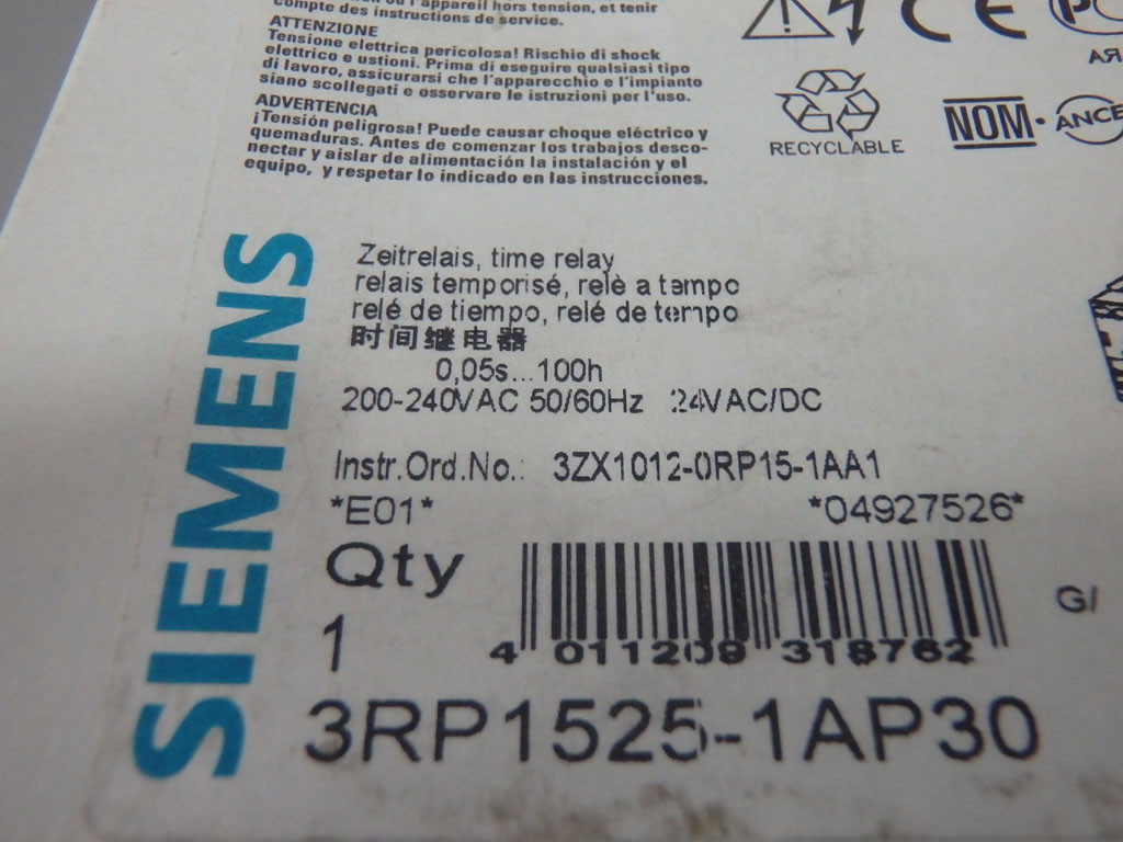 SIEMENS 3RP1525-1AP30