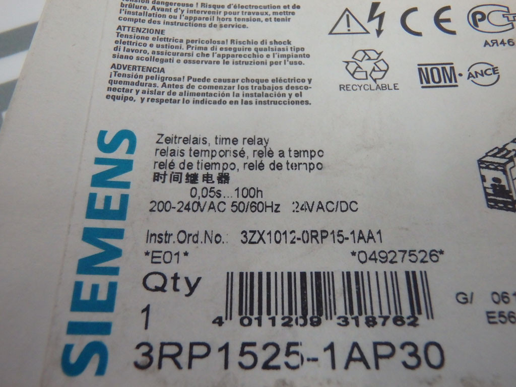 SIEMENS 3RP1525-1AP30