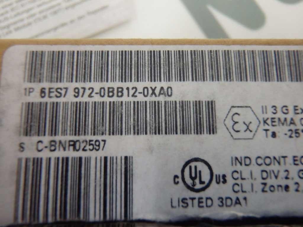 SIEMENS 6ES7972-0BB12-0XA0