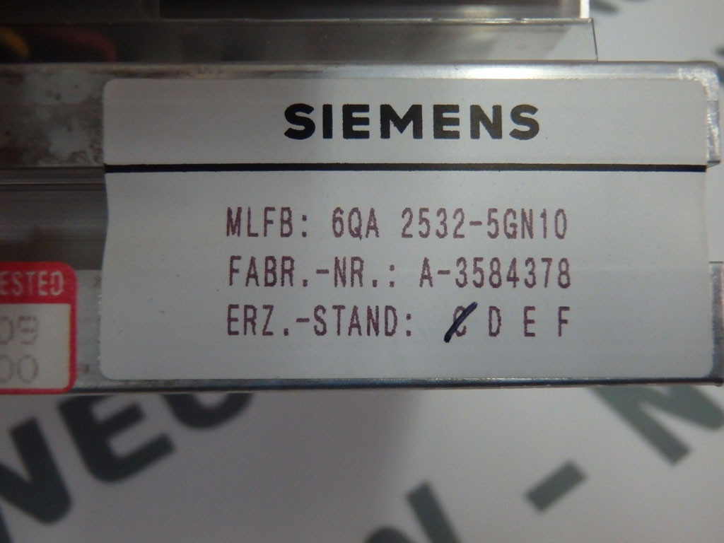 SIEMENS 6QA2532-5GN10