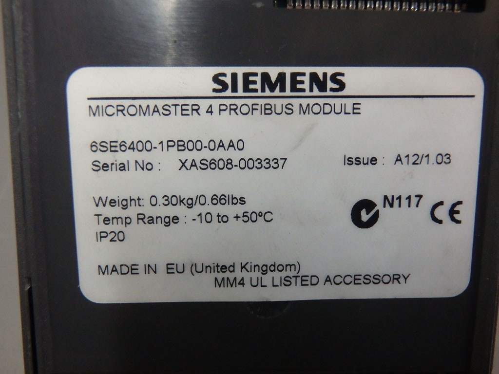 SIEMENS 6SE6400-1PB00-0AA0