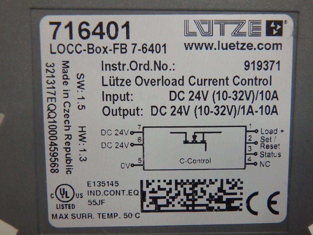 LUTZE LOCC-BOX-FB7-6401