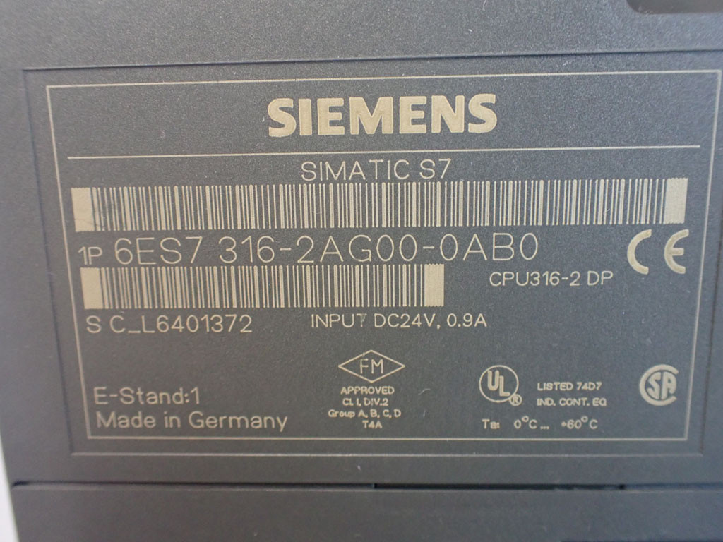 SIEMENS 6ES7316-2AG00-0AB0